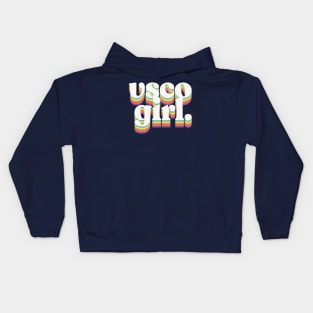 VSCO Girl /// Retro Typography Design Kids Hoodie